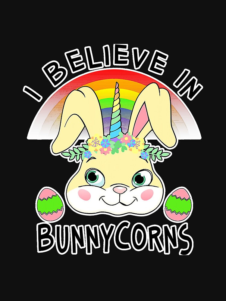 I Believe In Bunnycorns Easter Unicorn by BundlerVq