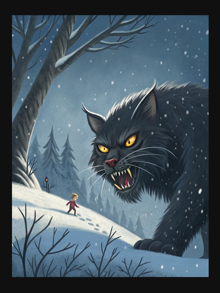 Jólakötturinn (Yule Cat) 25 by AIfolklore