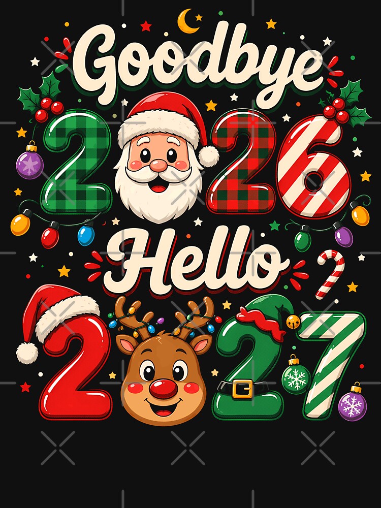 Festive Santa and Reindeer New Year Design by rafaeltto