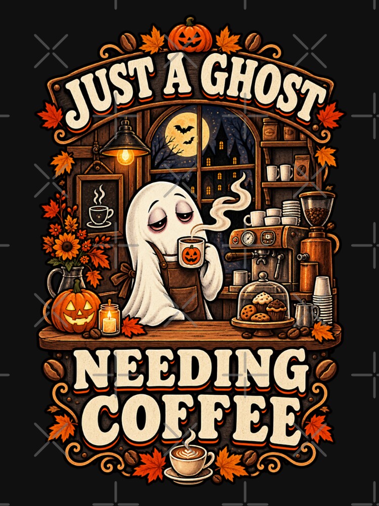 Vintage Ghost Barista Needing Coffee by STOREMAAR