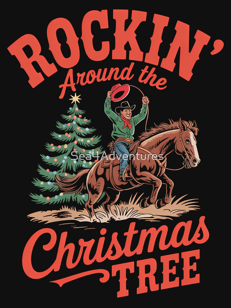 Christmas Tree Western Cowboy Christmas by Sea4Adventures