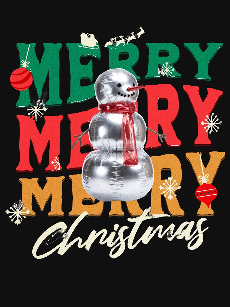 Festive Merry Christmas Design – Holiday Cheer and Joy by shirt-studio