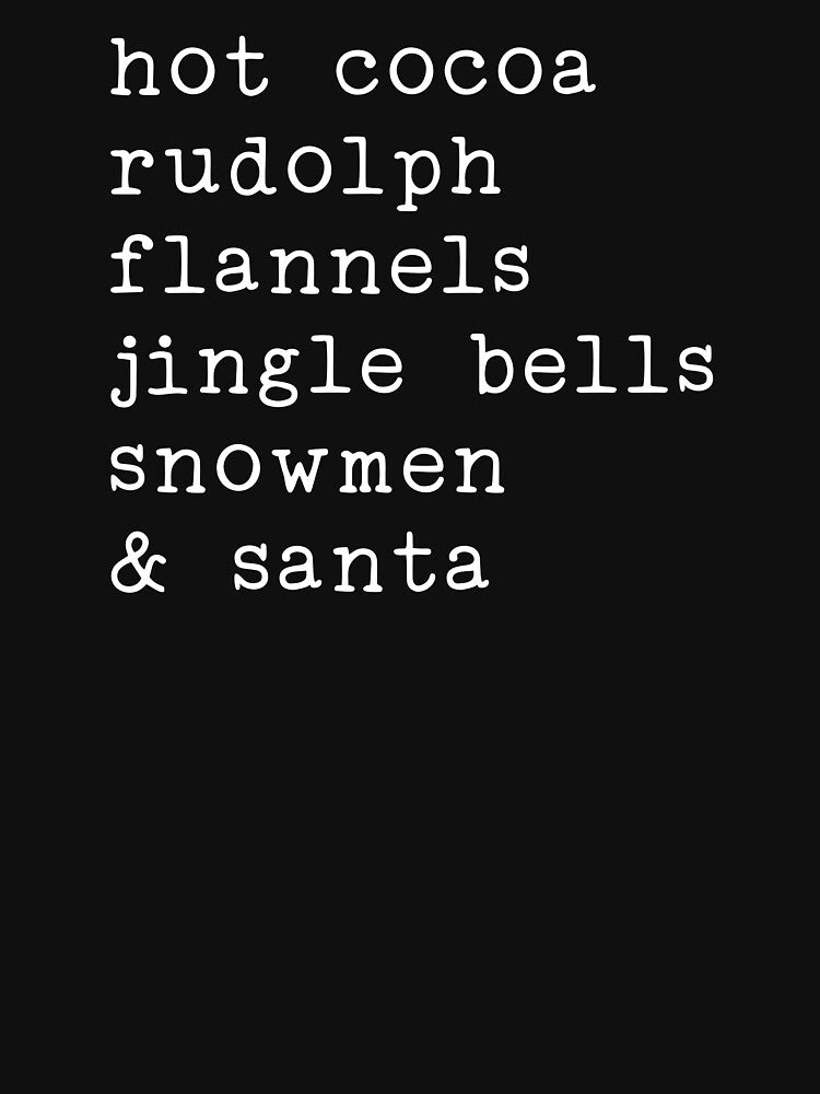 Hot Cocoa Rudolph Flannels Jingle Bells Snowmen And Santa by JamesDriggers