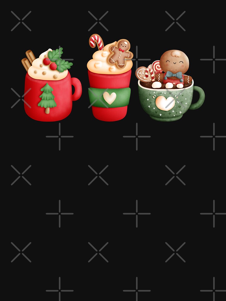 Holiday Cheer.  Latte.  Hot Chocolate.  Christmas Eggnog.  Coffee. by RoyalTacoBelle