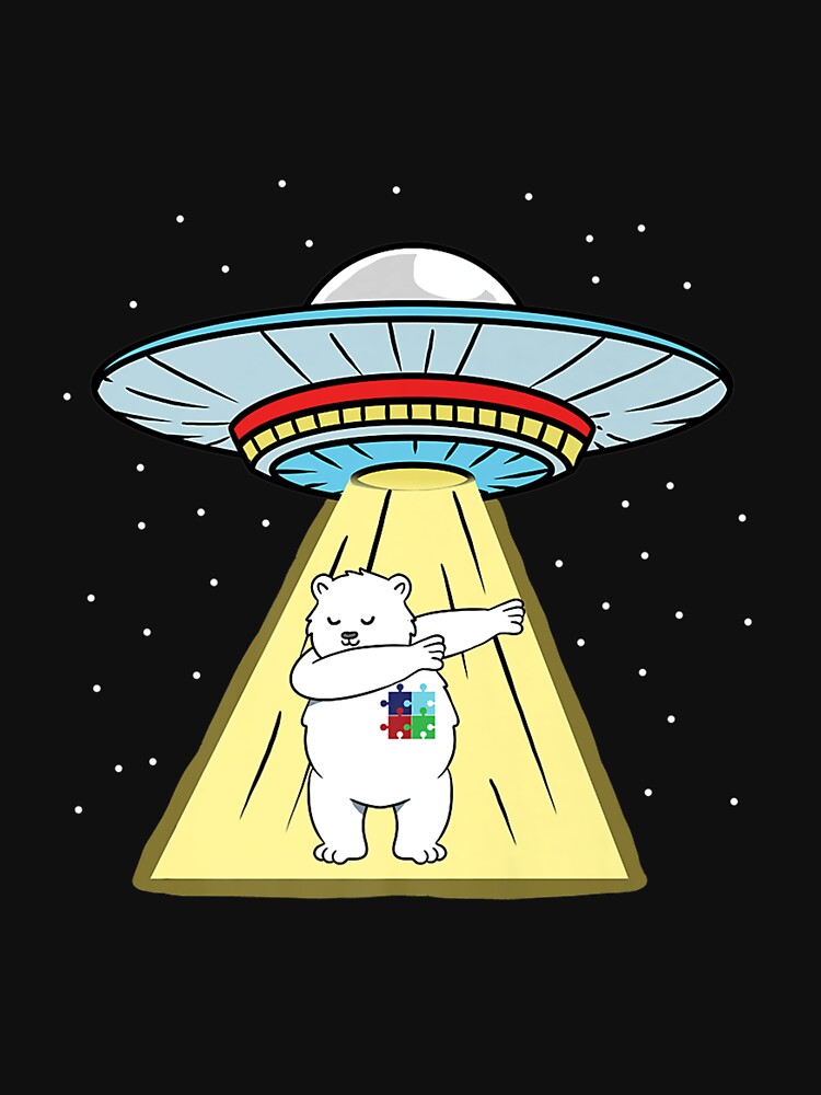 UFO ABDUCTION POLAR BEAR AUTISM AWARENESS by sobriowslen