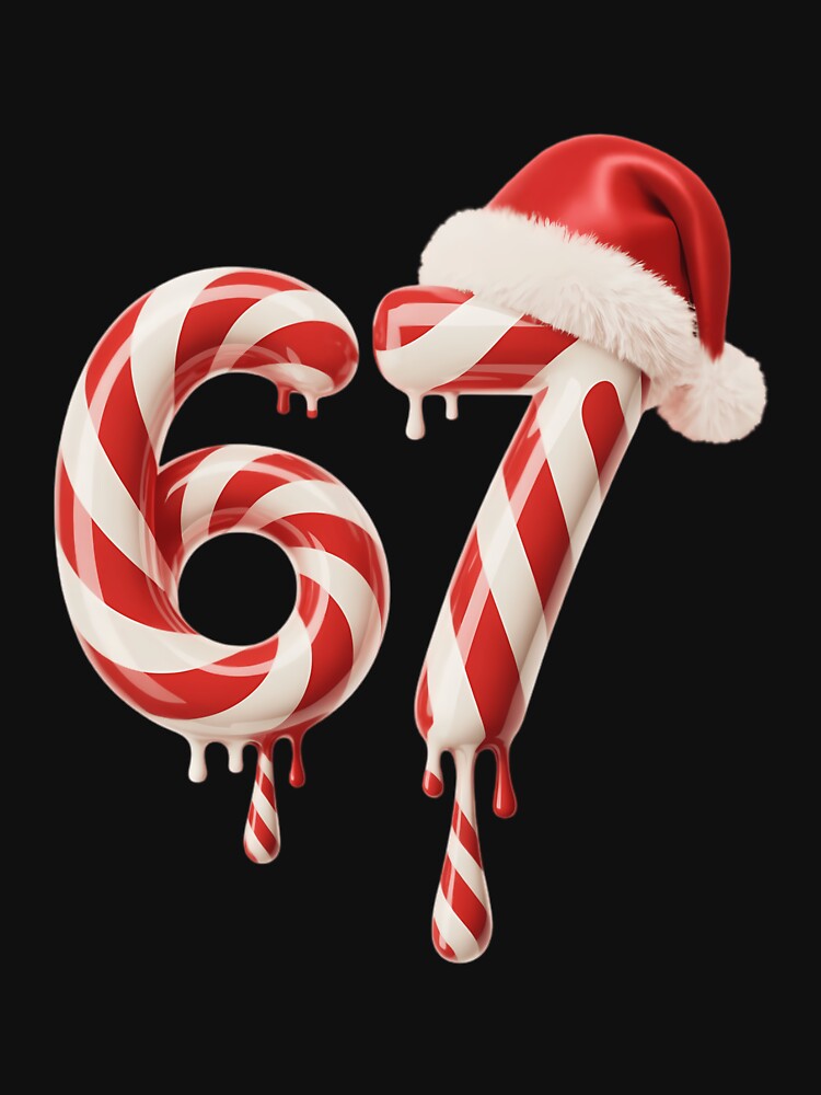 Melting Candy Cane 67 Christmas Santa Hat Holiday by DentistLegal