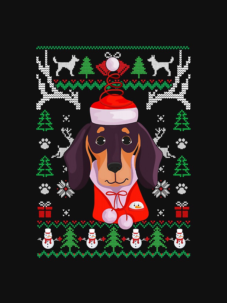 Dachshund Dog Ugly Christmas by reyeskhan79