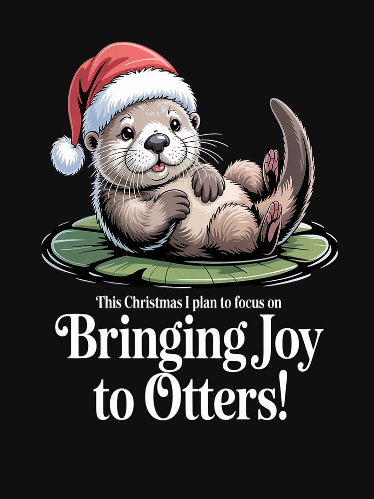 Christmas Otter Shirt Bringing Joy to Otters by VladoZork