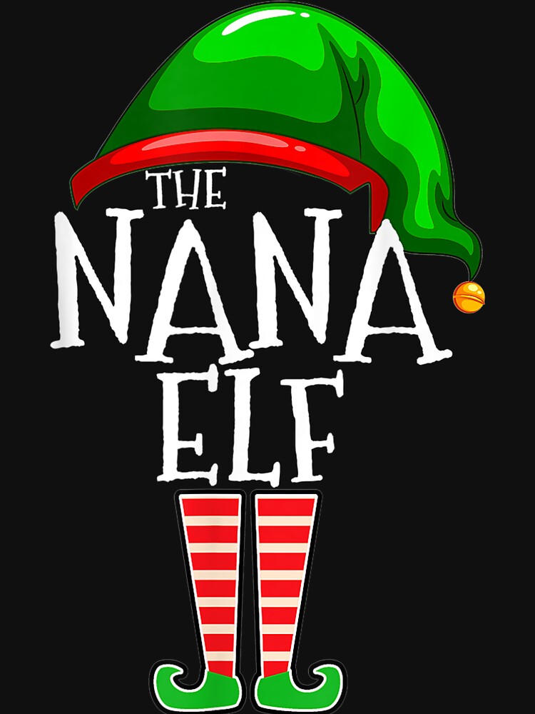 The Nana Elf Family Matching Group Christmas Gift Grandma by MichelleArtsy