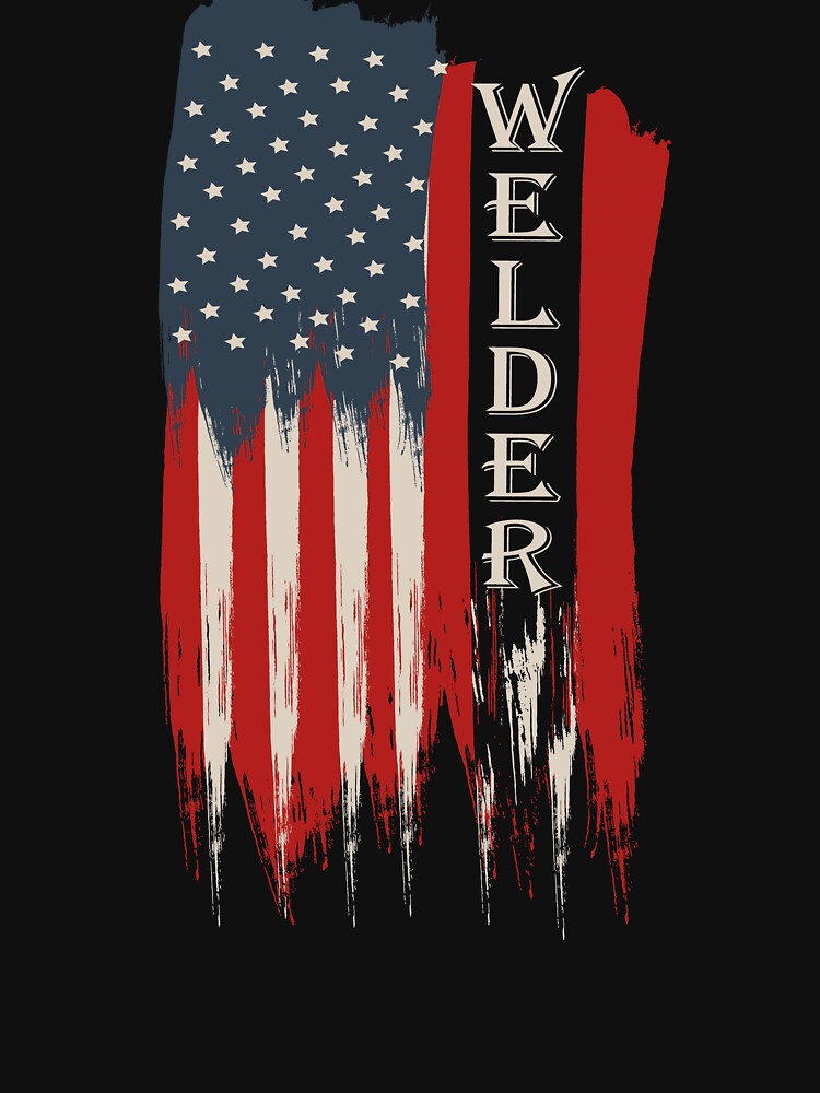 American Flag Welding Shirts by patroart