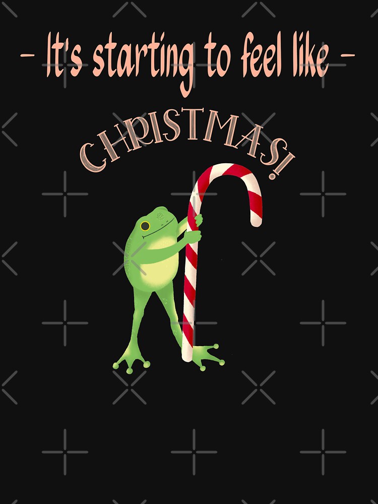 Merry Christmas Frog Holding Candy Cane by darikamc