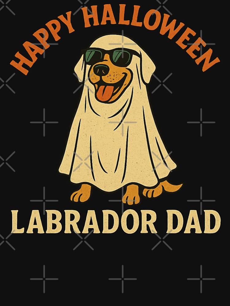 Halloween Labrador Dad Ghost Gift by PawPrintCustom