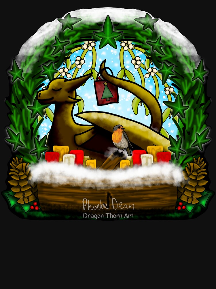 Yule Dragon by dragonthorn-art