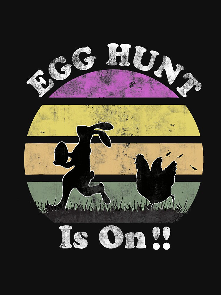 Vintage Retro Egg Hunt Is On Funny by NeverLoseSF