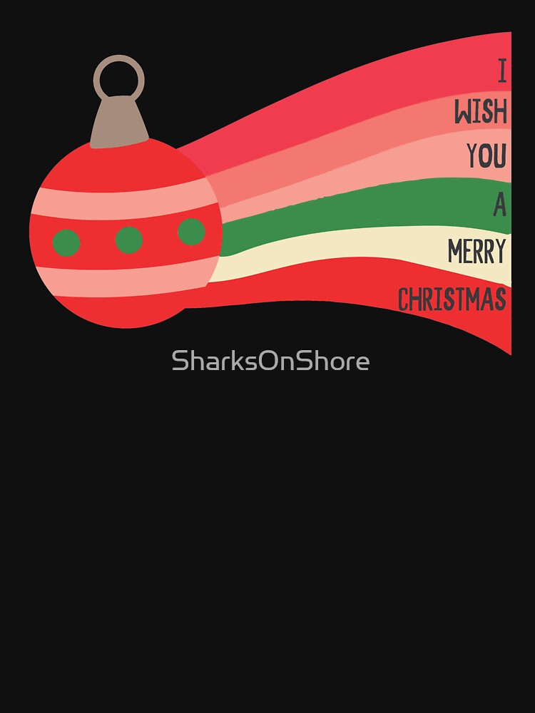 Merry Christmas Rainbow Ball by SharksOnShore