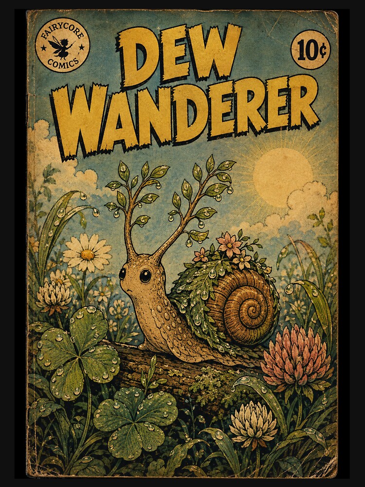 Fairycore Snail Spirit Wildflower Meadow by bapupa