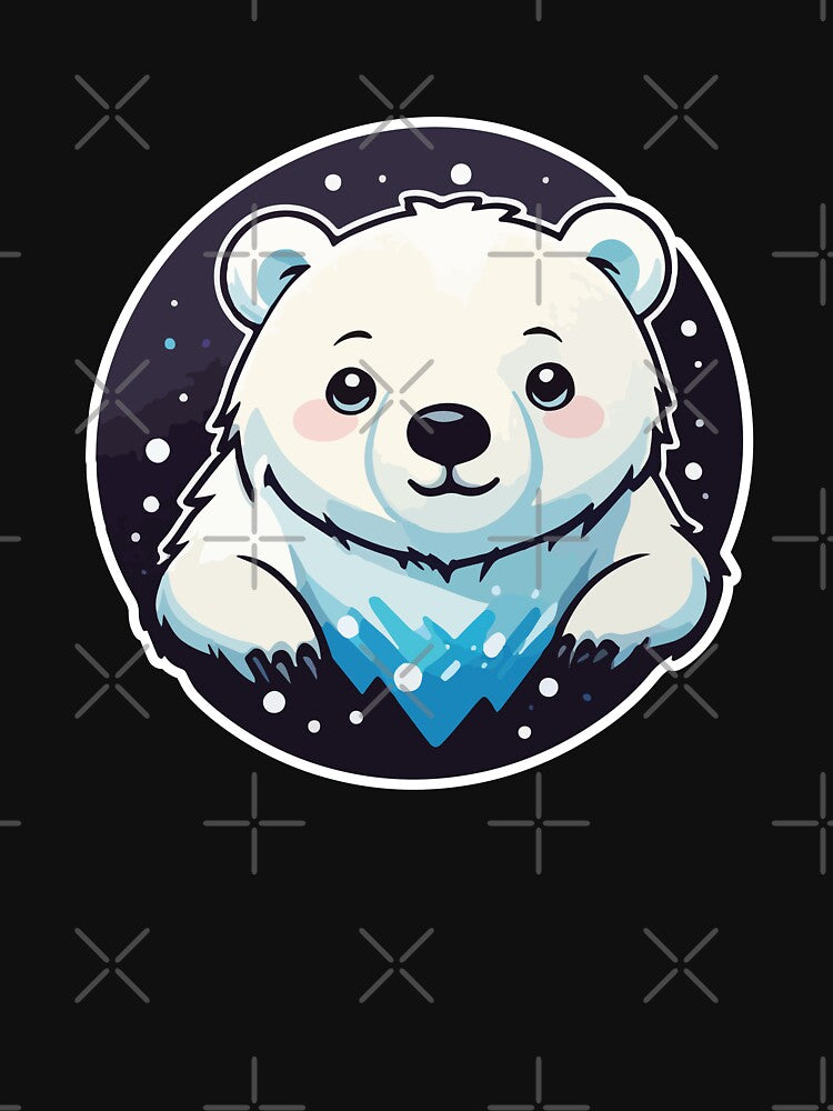 Snowy Sweetness A Kawaii Polar Bear Cub's Playful Charm by CreativeNewDawn