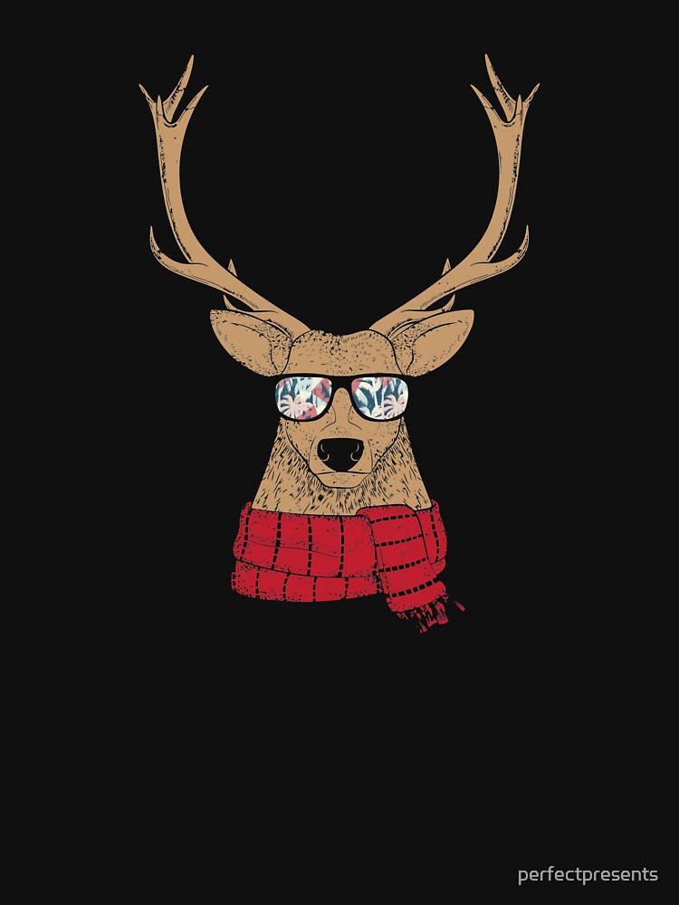 Awesome Christmas Reindeer with Cool Glasses by perfectpresents