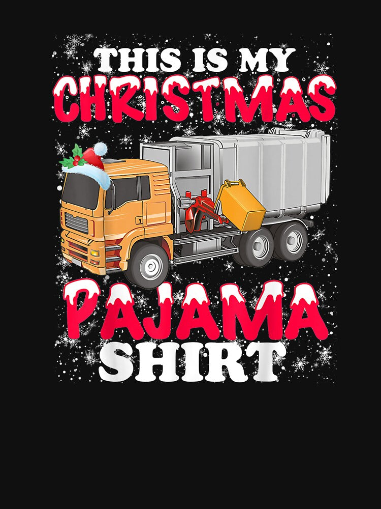 This Is My Christmas Pajama Funny Garbage Truck by lishakaren