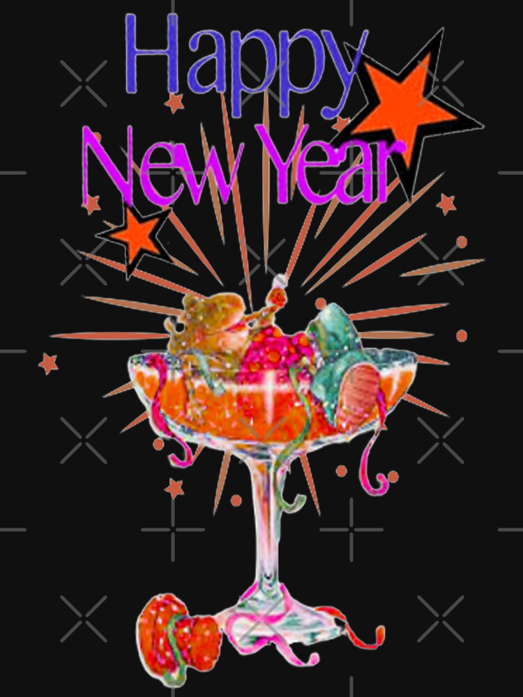 Happy New Year Colorful Frog in Glass Lettering Design,2, Howdy New Year,New Years Celebration, New Years Eve Countdown by Adri Barnard