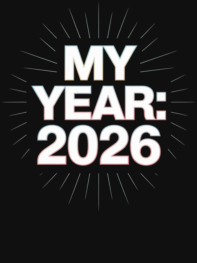 My Year 2026 - New Year Motivation Retro Sunrise by DarylWelsh2024