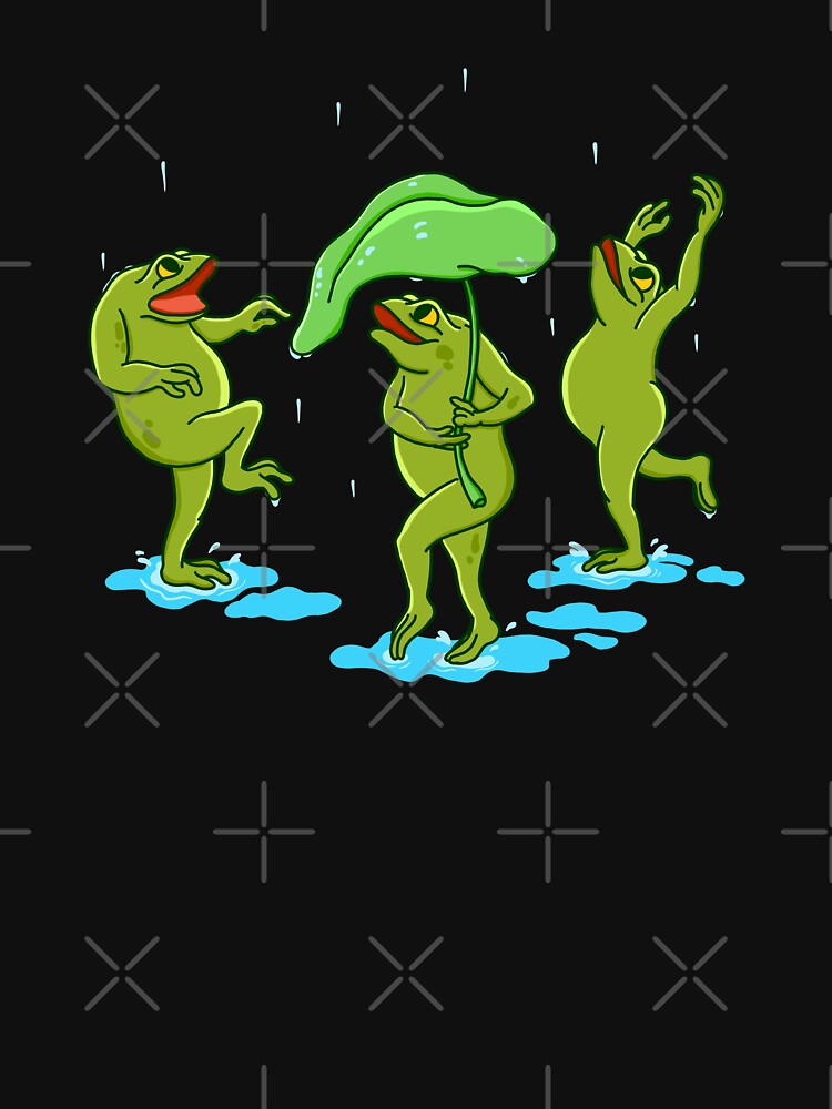 Frogs in the Rain by Kimprut
