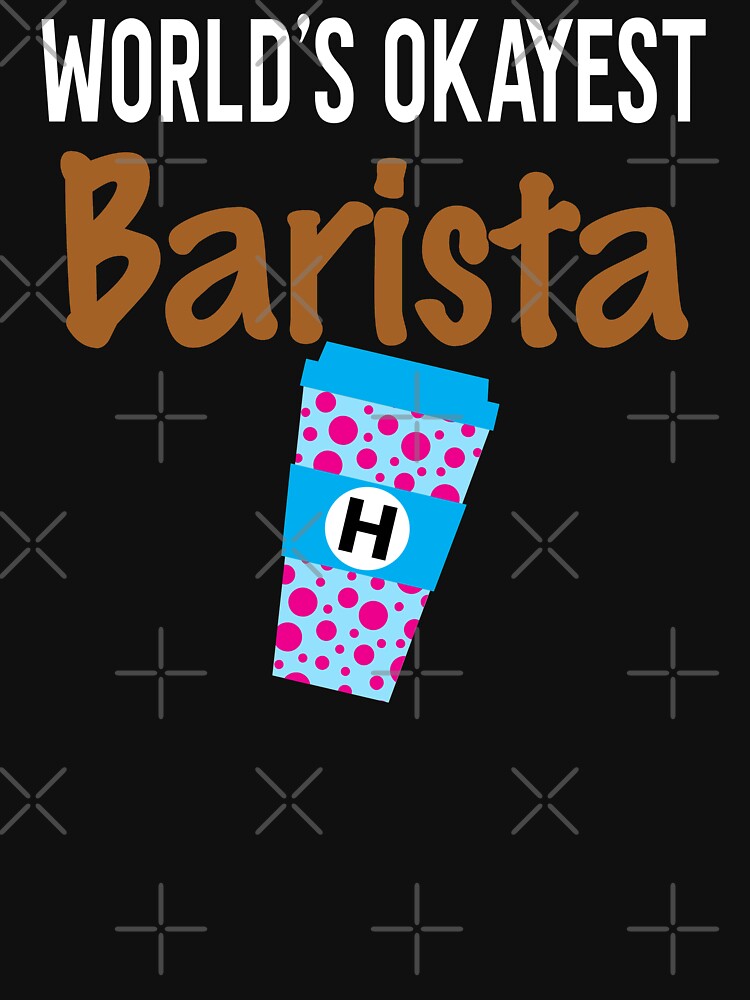 World's Okayest Barista Monogram H by ZiesMerch