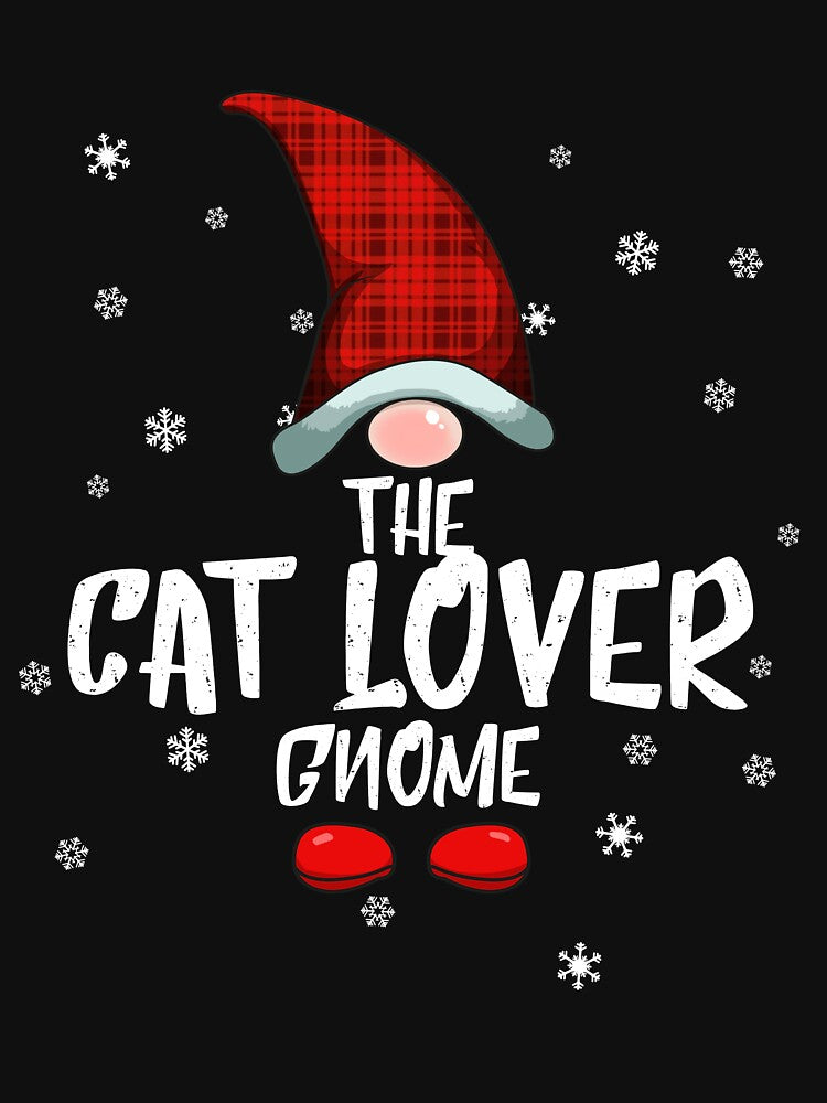 Cat Lover Gnome Family Christmas Pajama Cat Lover Gnome Gear by DynamicDesign