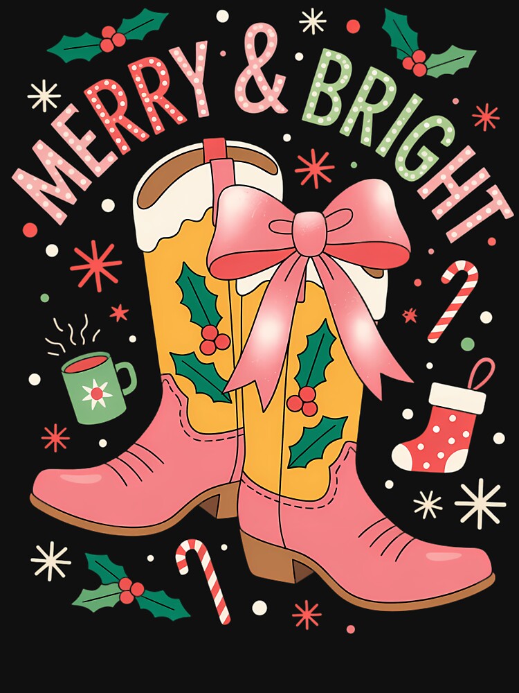 Bright Cowgirl Christmas Western Cowboy by ZackeryKuphal