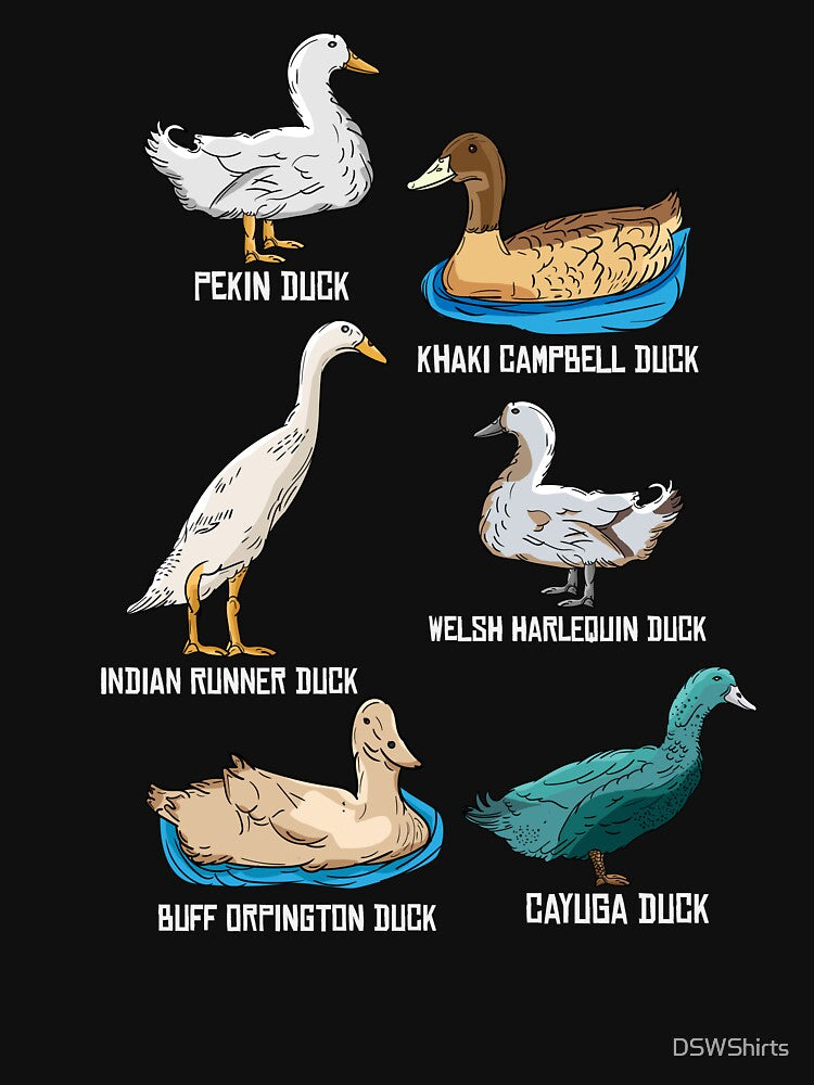 Duck Breeds Gift Men Peking Duck Lover Ducks by DSWShirts