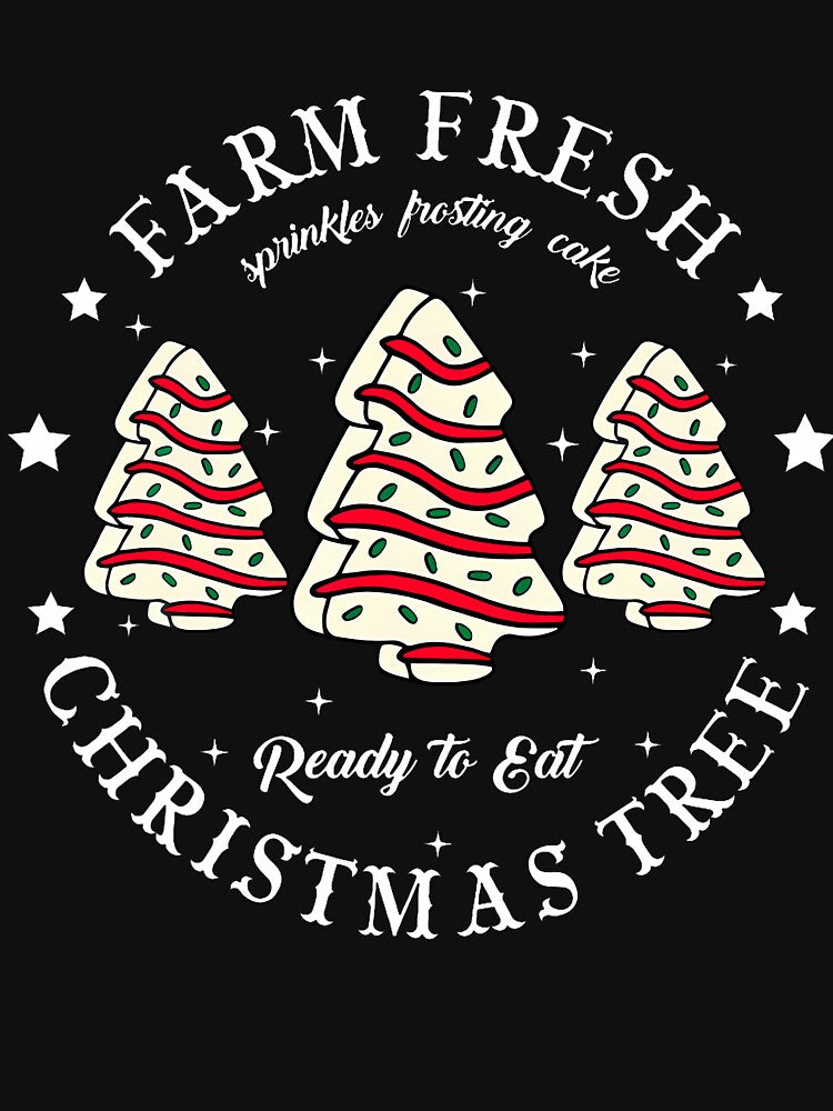 Farm Fresh Christmas Tree Xmas Cake Holiday Family Matching by RubySandy