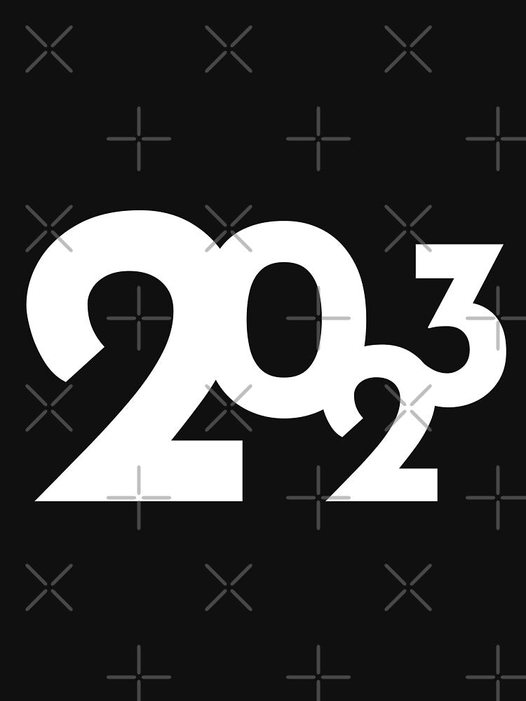 2023 Simple black and white, not too cluttered. Can be worn in New Year's celebrations with family. party with friends put together as a couple with lovers Or put out to hang out as a group. by P-De-Design