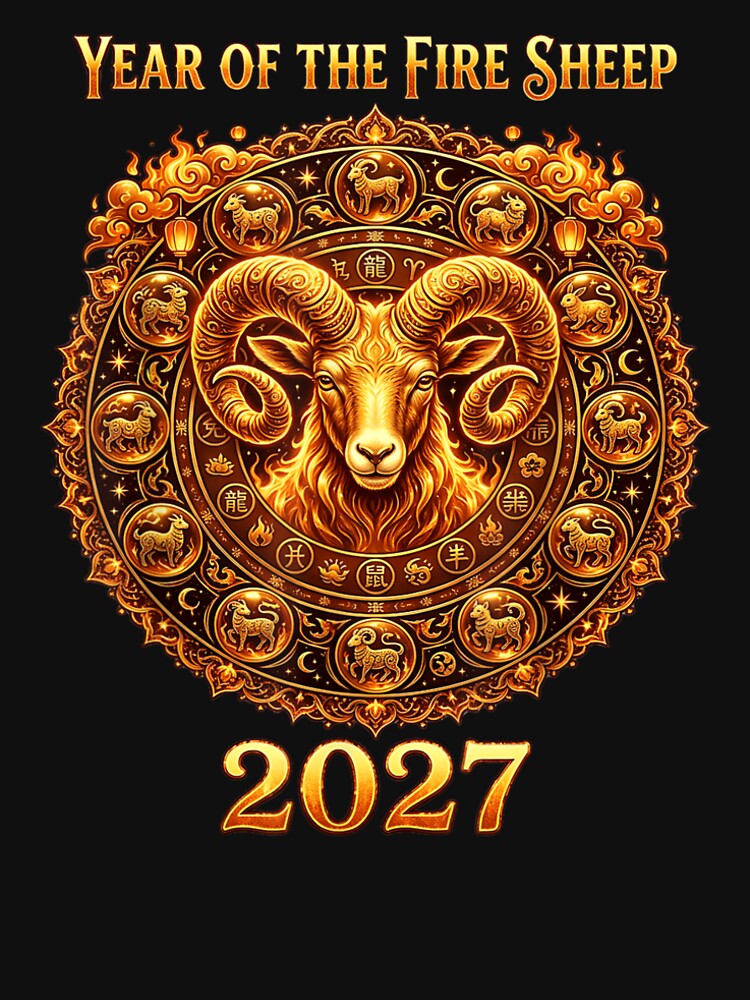 Chinese New Year, Year of the goat 2027 Character by BASKF