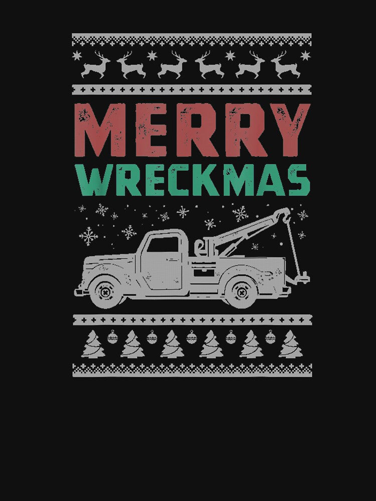 Tow Truck Ugly Christmas Sweater Merry Xmas Towing by lishakaren