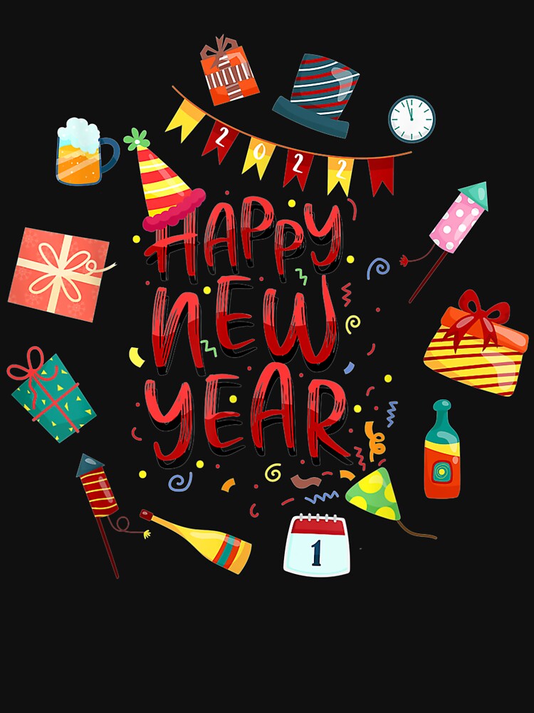 Happy New Year 2022 New Years Eve Party Countdown T-Shirt by Blank-Branson