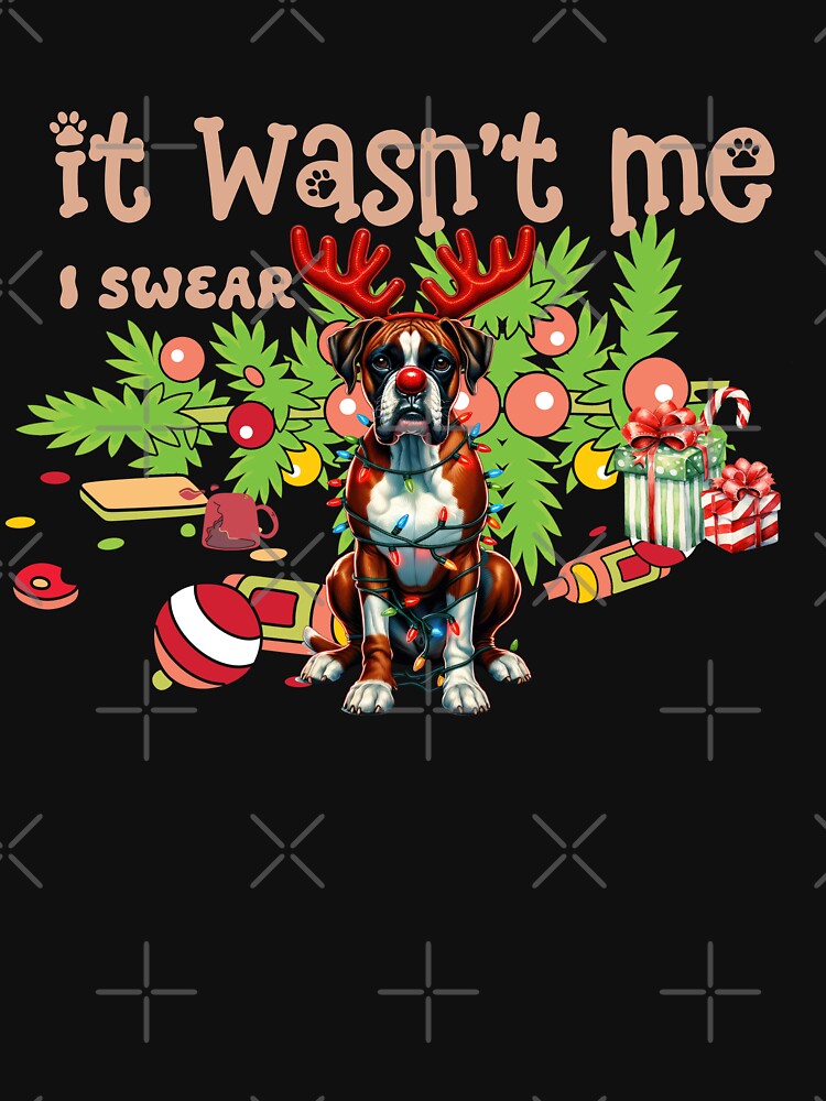 "Mischievous Boxer : 'It Wasn't Me, I Swear!' Christmas Chaos" by Xhevahir