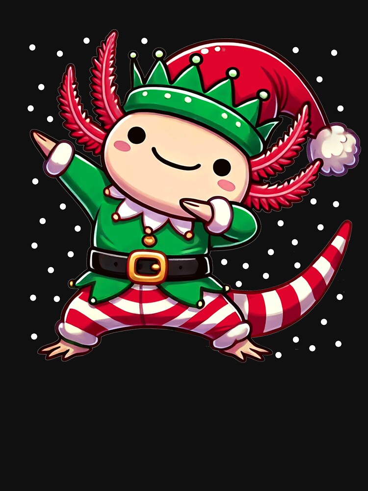 Christmas Axolotl Elf Funny Axolotl Lover by BlueBerry-Pengu