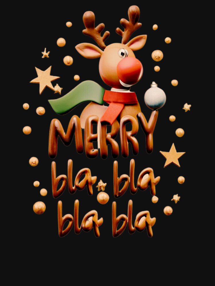 Merry Bla Bla Bla Cartoon Reindeer by Elisabeth840