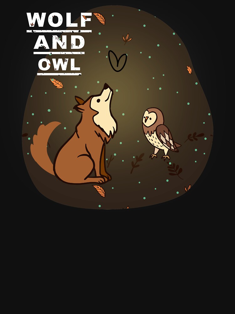 Wolf and owl - lovers animals wolf and owl, by JawadBaali