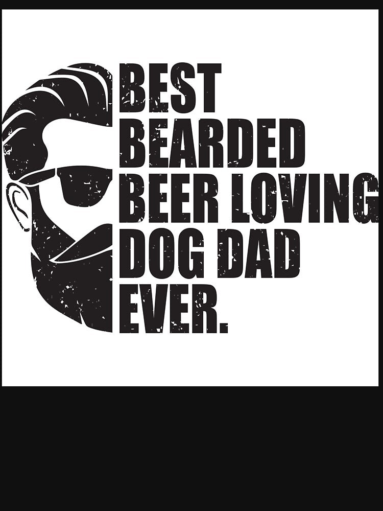 Bearded Beer Loving Dog Dad by Rickann