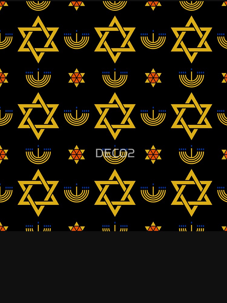 Hanukkah Star Of David Elegant Contemporary Art Pattern by DEC02