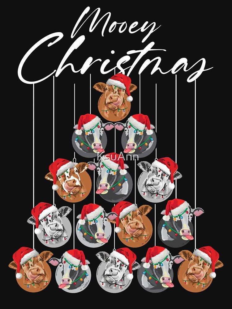 Funny Cow Pun Men Women Kids Ugly Christmas Cow by KsuAnn
