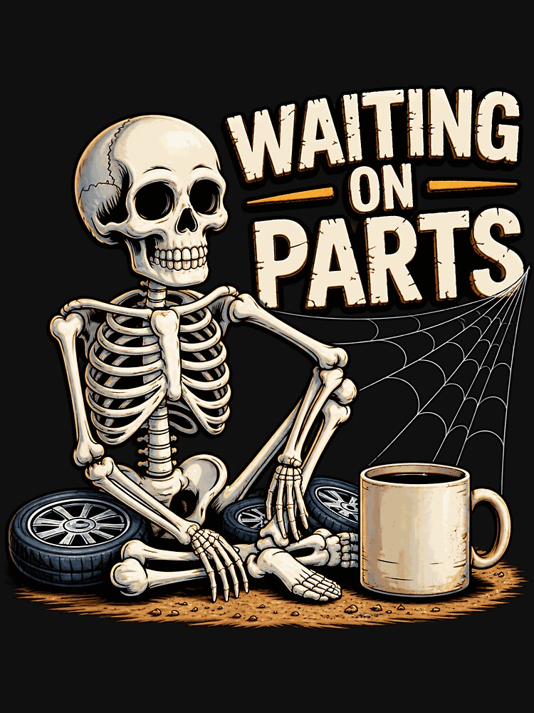 Waiting On Parts Mechanic Skeleton Auto Repair by netimdomains