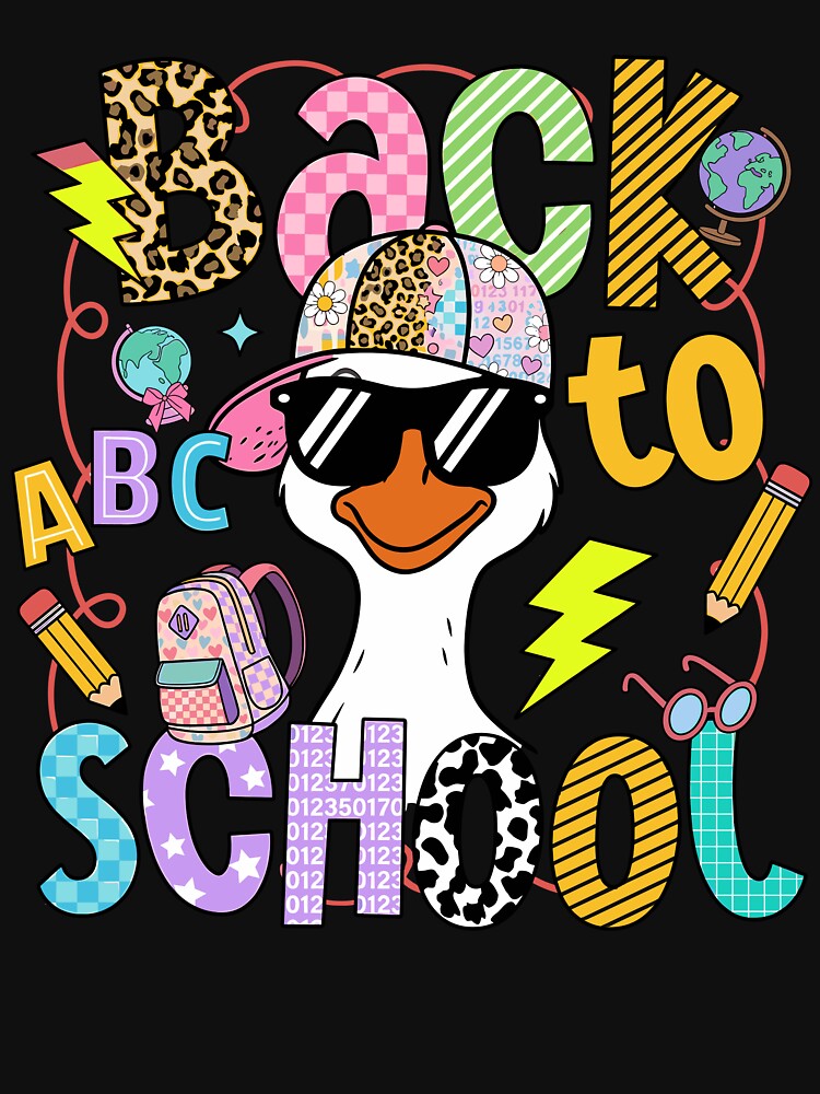 Silly Teacher Goose Cute Back to School by KroghDs