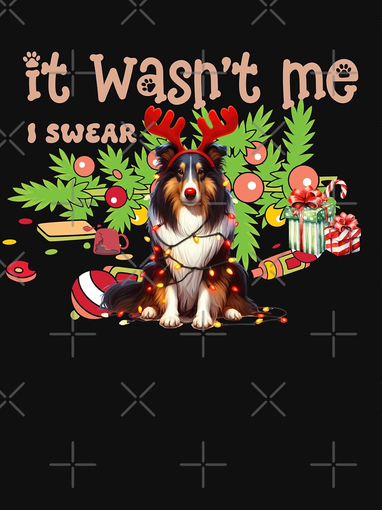 "Mischievous Collie : 'It Wasn't Me, I Swear!' Christmas Chaos" by Xhevahir