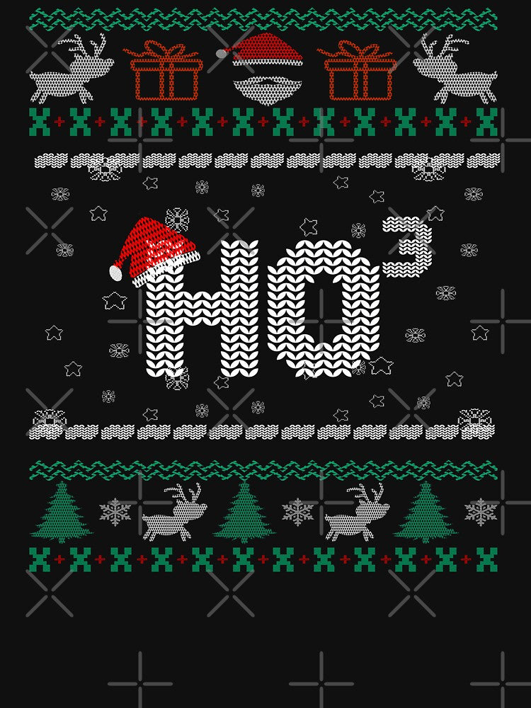 Ho Ho Ho ugly christmas sweater by Kasantimo