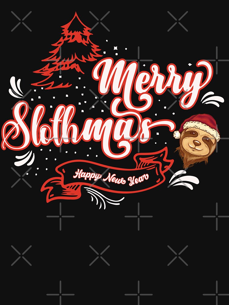 Merry slothmas funny idea gift for holiday christmas Sloths lover by TINASTORESHOPE