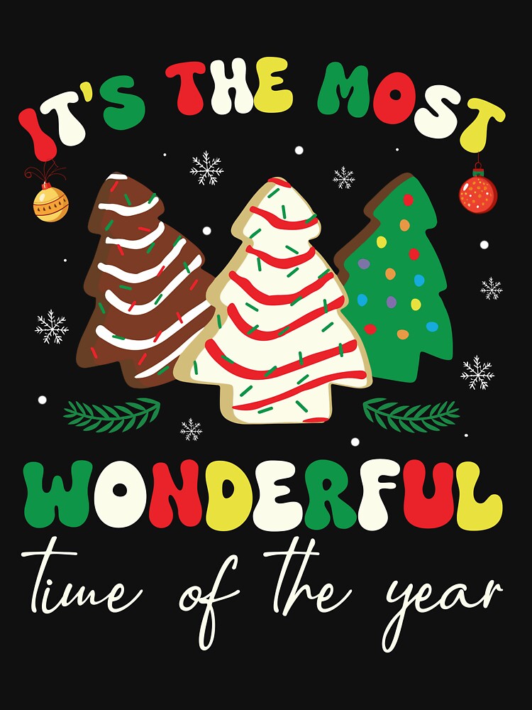 Its The Most Wonderful Time Of The Year Christmas Tree Cake For Baker, Gift For Her by reneetekent