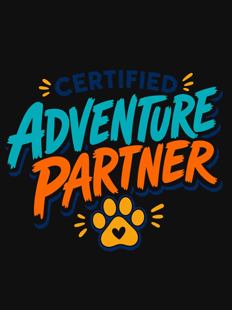 Certified Adventure Partner Golden Retriever Dog Dad Kawaii T-Shirt by Ashley critters