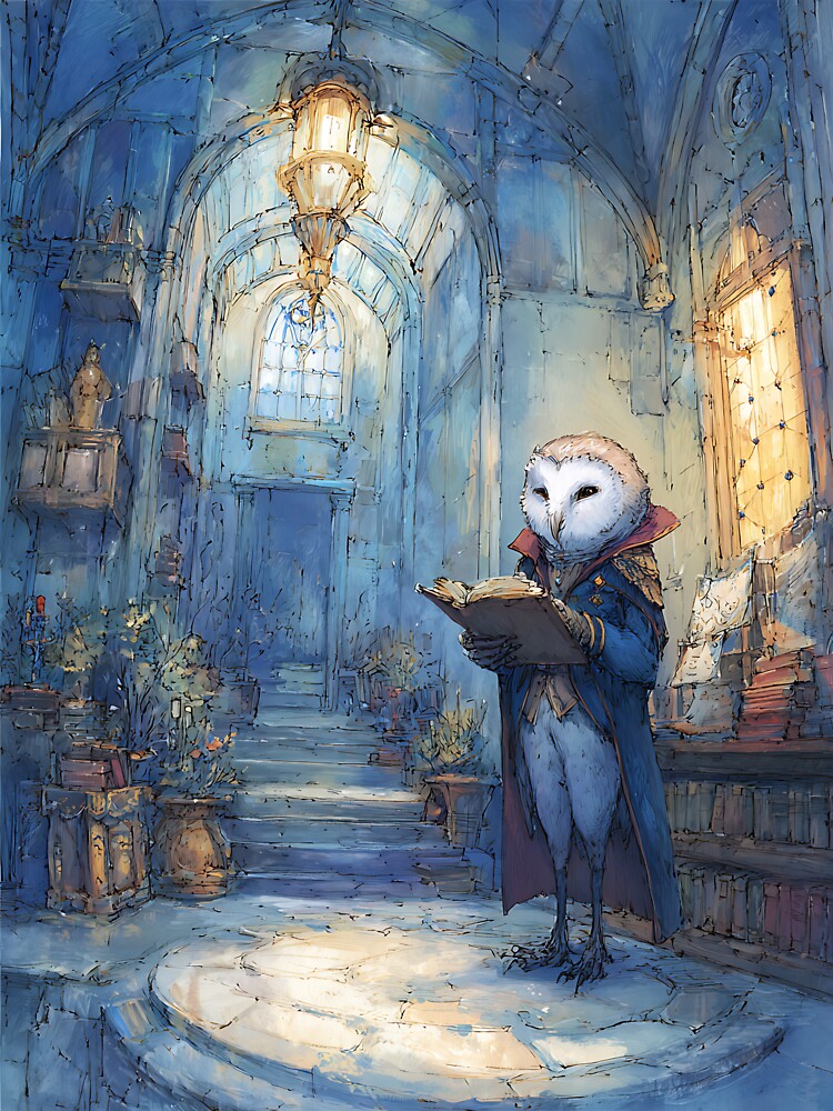 Light Academia Aesthetic: Owl's Poetry Reading by bapupa